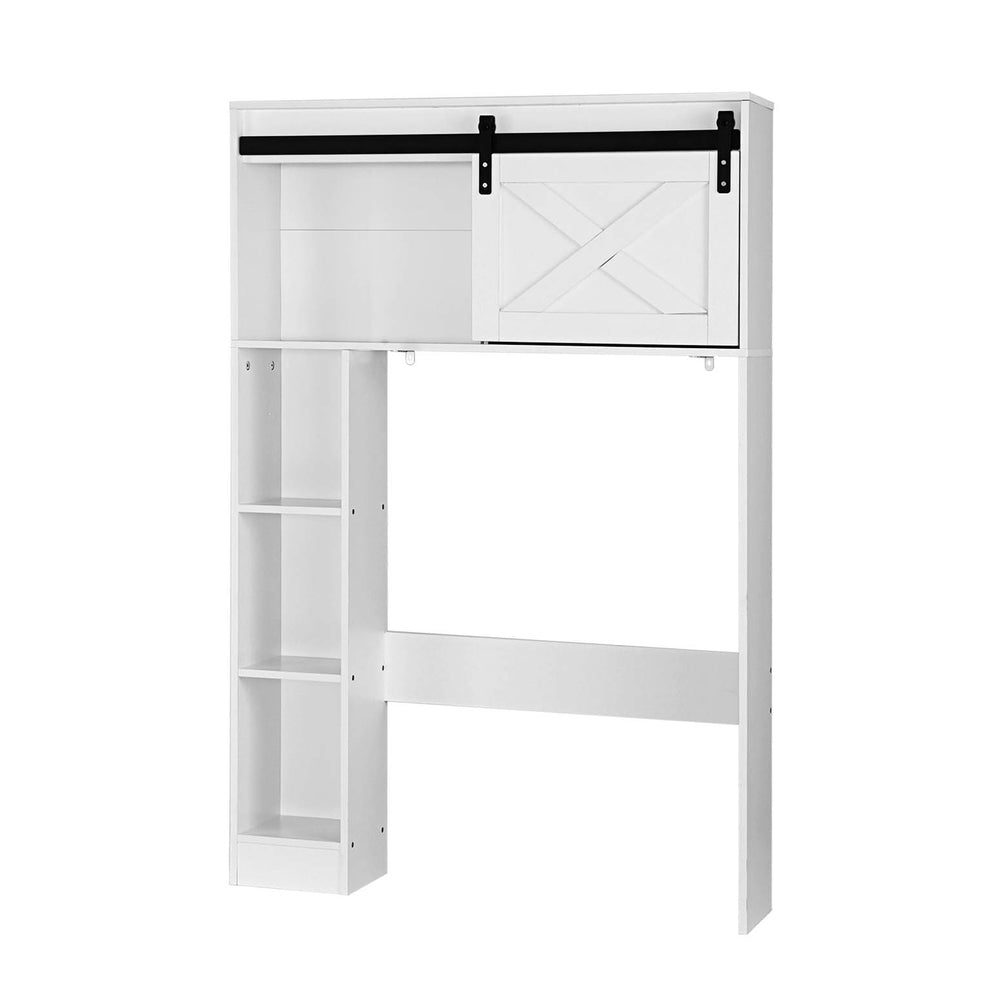 Bathroom Cabinets, Cupboards & Storage: Artiss Bathroom Cabinet Over the Toilet Storage Organiser Laundry Shelf 128cm