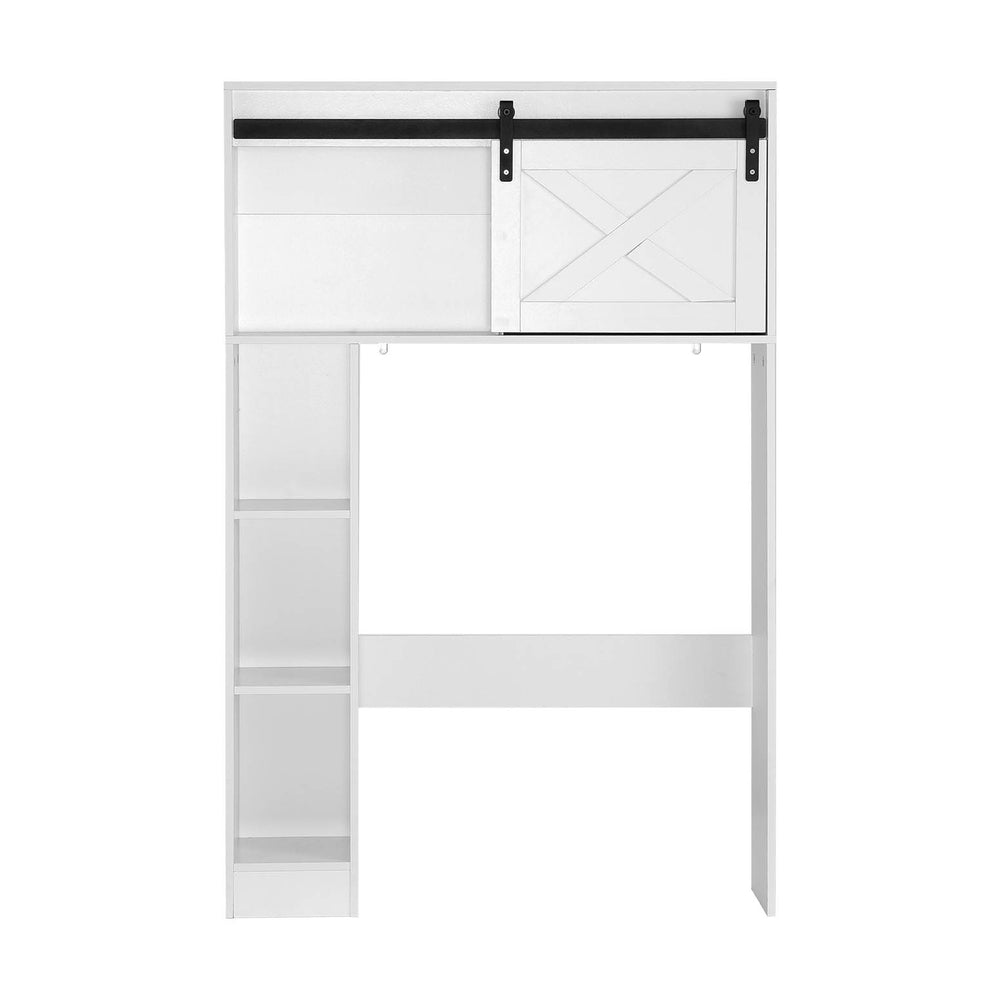 Bathroom Cabinets, Cupboards & Storage: Artiss Bathroom Cabinet Over the Toilet Storage Organiser Laundry Shelf 128cm