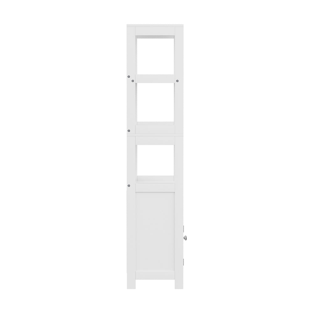 Bathroom Cabinets, Cupboards & Storage: Artiss Bathroom Floor Storage Cabinet with 2 Drawers 3 Open Shelves 2 Doors White