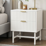 Bedside Tables: Artiss Bedside Table 2 Drawers - White