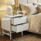 Bedside Tables: Artiss Bedside Table 2 Drawers - White