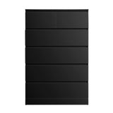 Dressers: Artiss 6 Chest of Drawers Tallboy PEPE Black