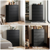 Dressers: Artiss 6 Chest of Drawers Tallboy PEPE Black