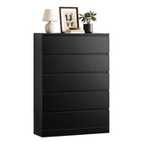 Dressers: Artiss 6 Chest of Drawers Tallboy PEPE Black