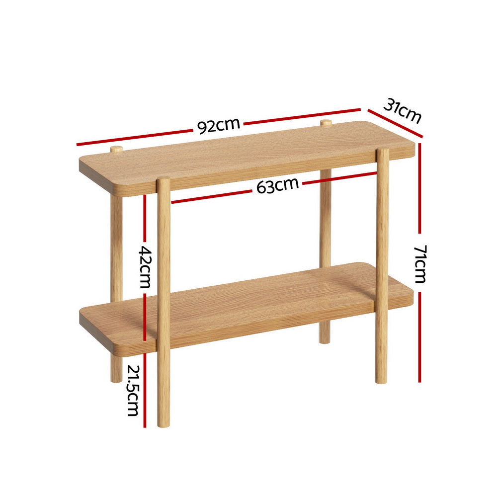 Outdoor Sofas & Lounge Sets: Artiss Console Table 92CM 2-tier Pine Sera