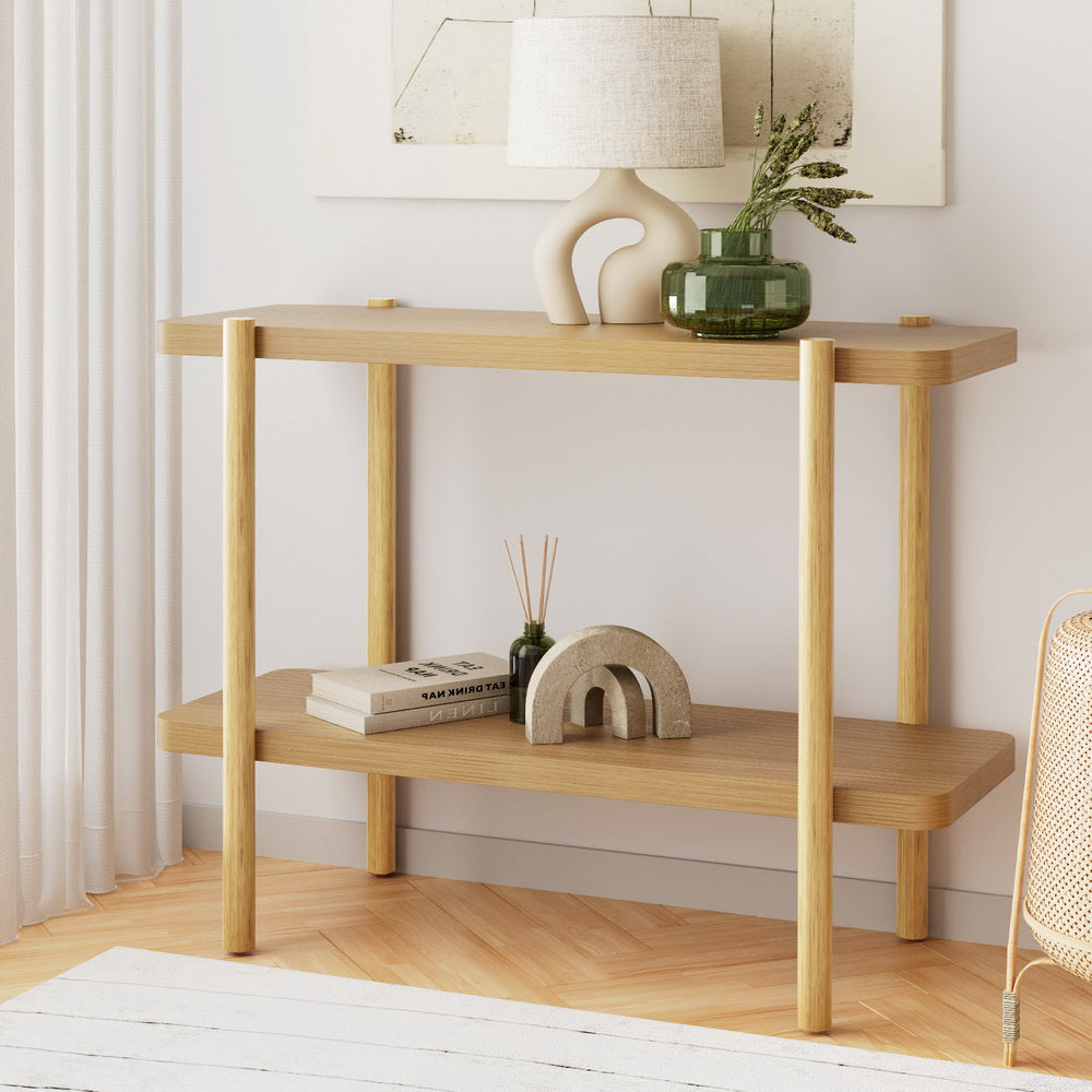 Outdoor Sofas & Lounge Sets: Artiss Console Table 92CM 2-tier Pine Sera