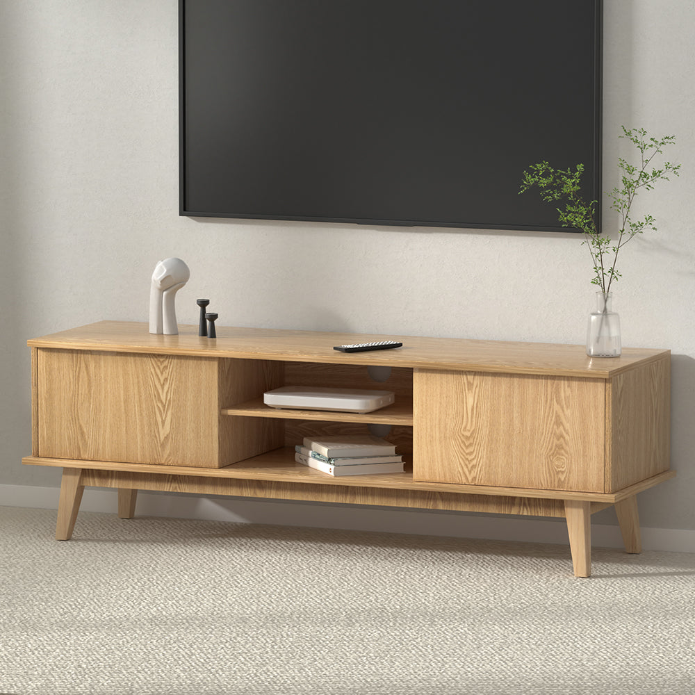 TV Units: Artiss TV Cabinet Entertainment Unit Stand Storage Shelves TV Unit 140CM