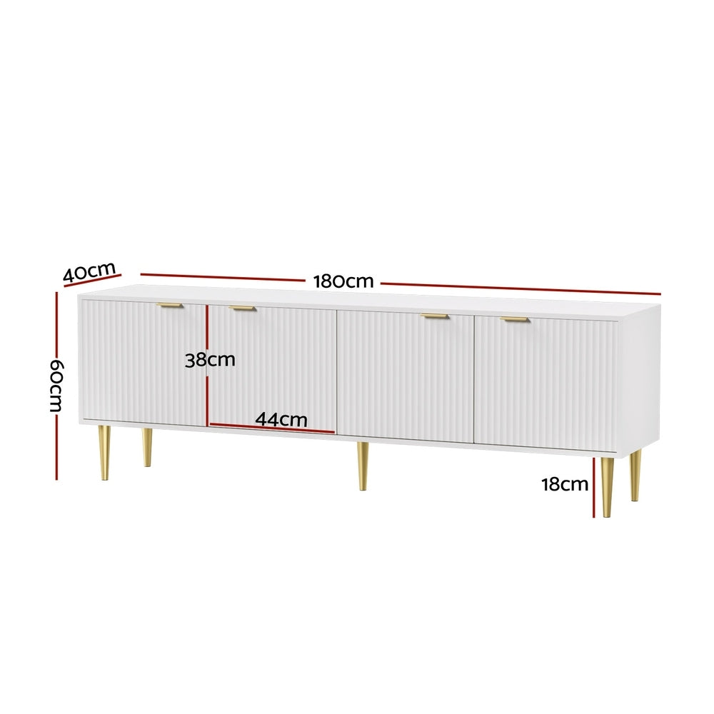 TV Units: Artiss TV Cabinet Entertainment Unit Stand Storage 180CM White
