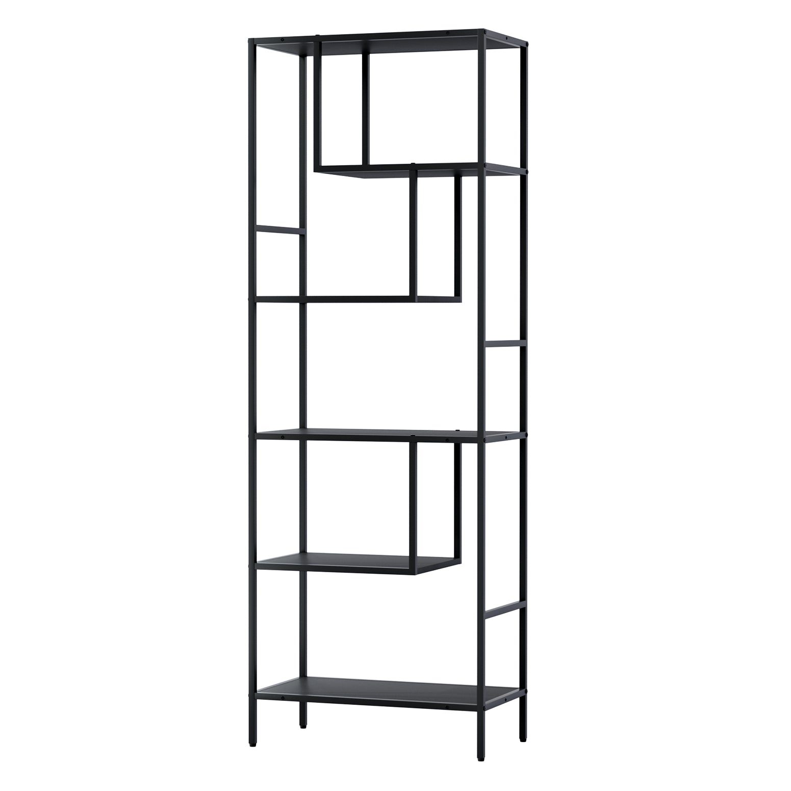 Bookcases & Shelves: Artiss Bookshelf 5 Tiers RHYS Black