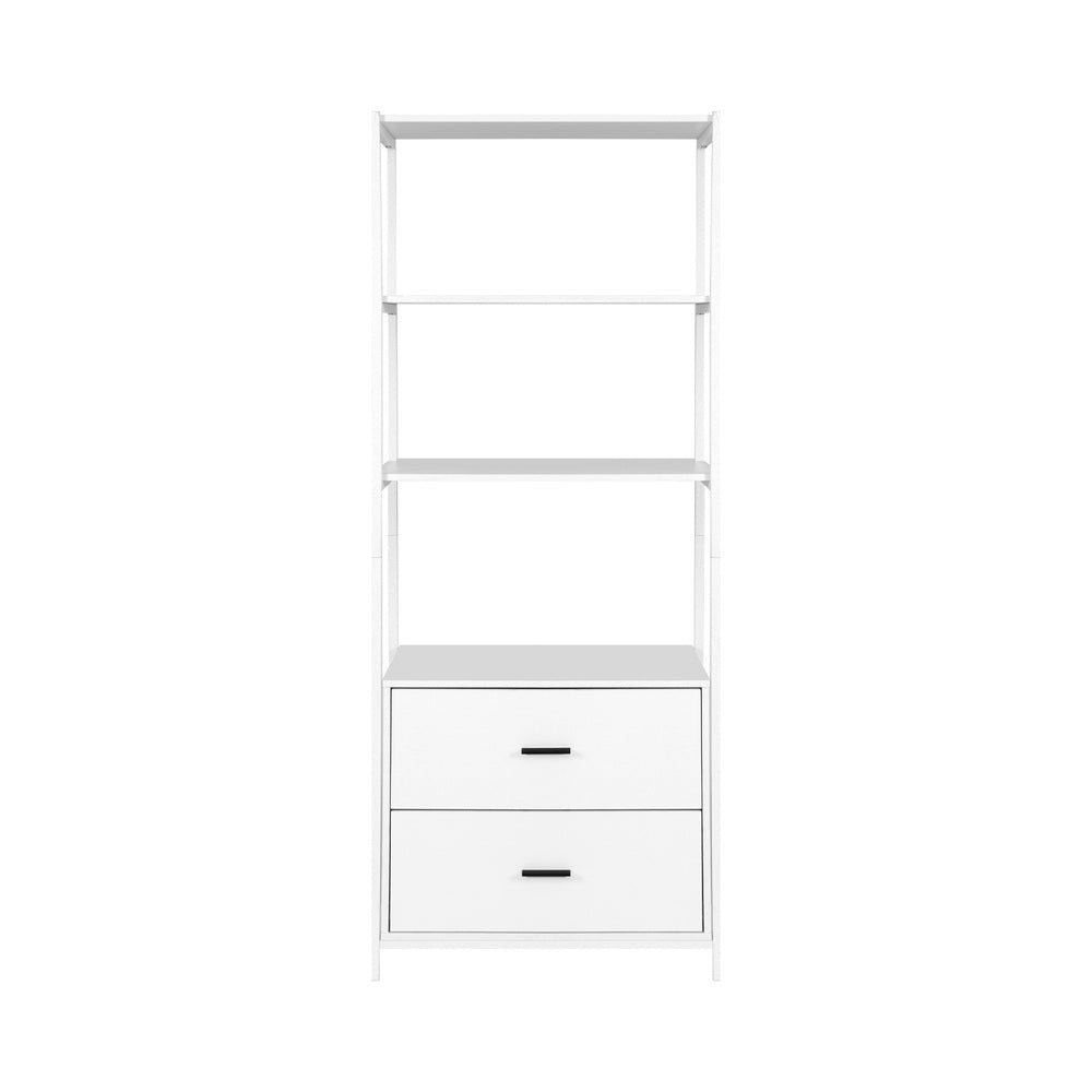 Bookcases & Shelves: Artiss Bookshelf Display Shelf 2 Drawers 152CM White