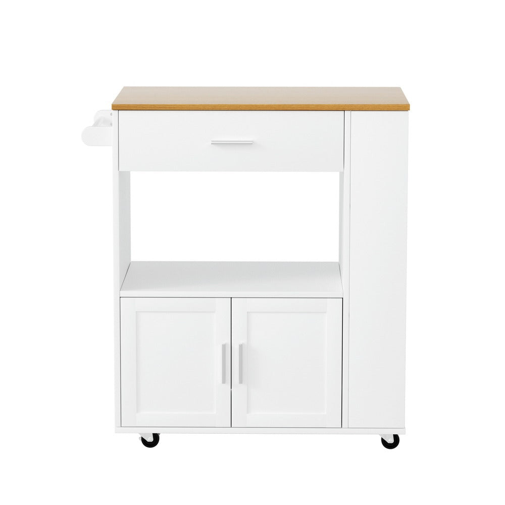 Kitchen & Dining Trolleys: Artiss Kitchen Island Trolley Rolling Serving Cart