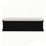 Artiss Storage Ottoman Blanket Box 140cm Fluted Black