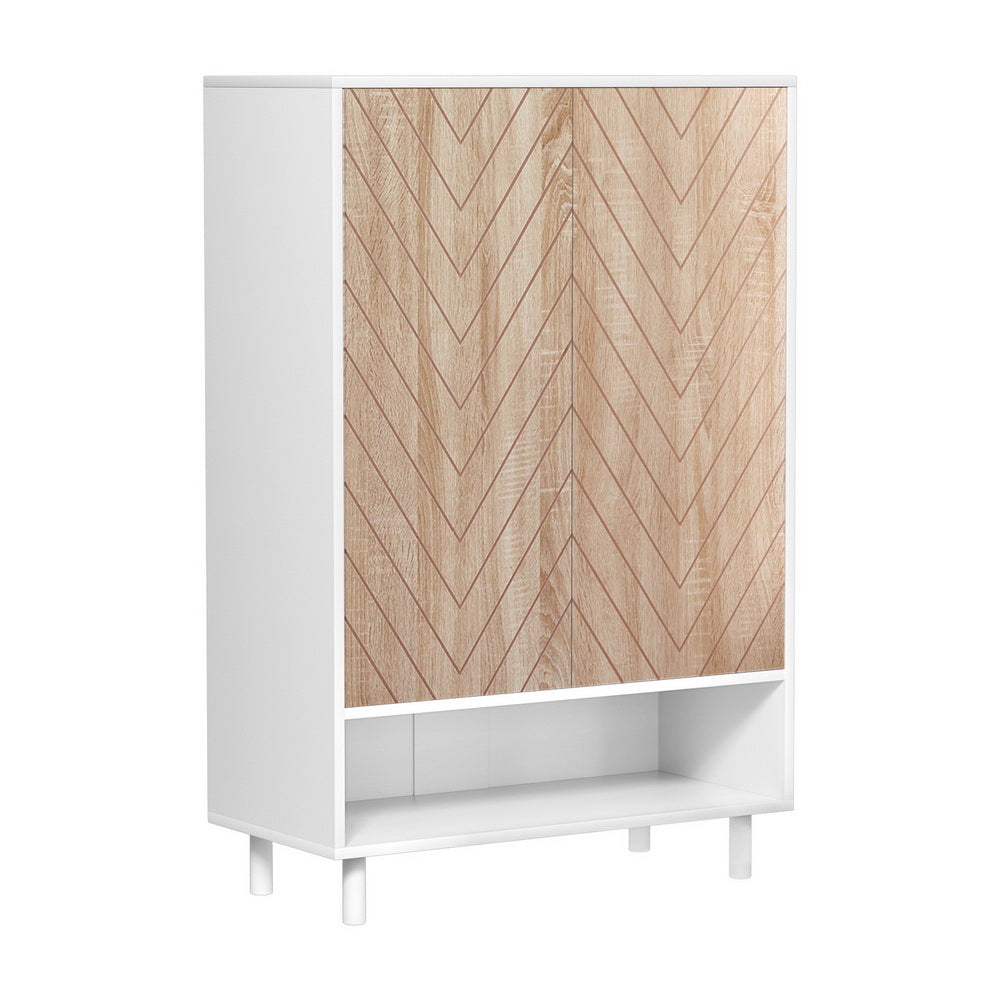 Shoe Storage: Artiss Shoe Rack Cabinet 24 Pairs 6-tier White
