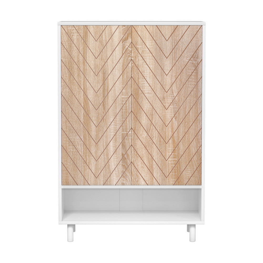 Shoe Storage: Artiss Shoe Rack Cabinet 24 Pairs 6-tier White