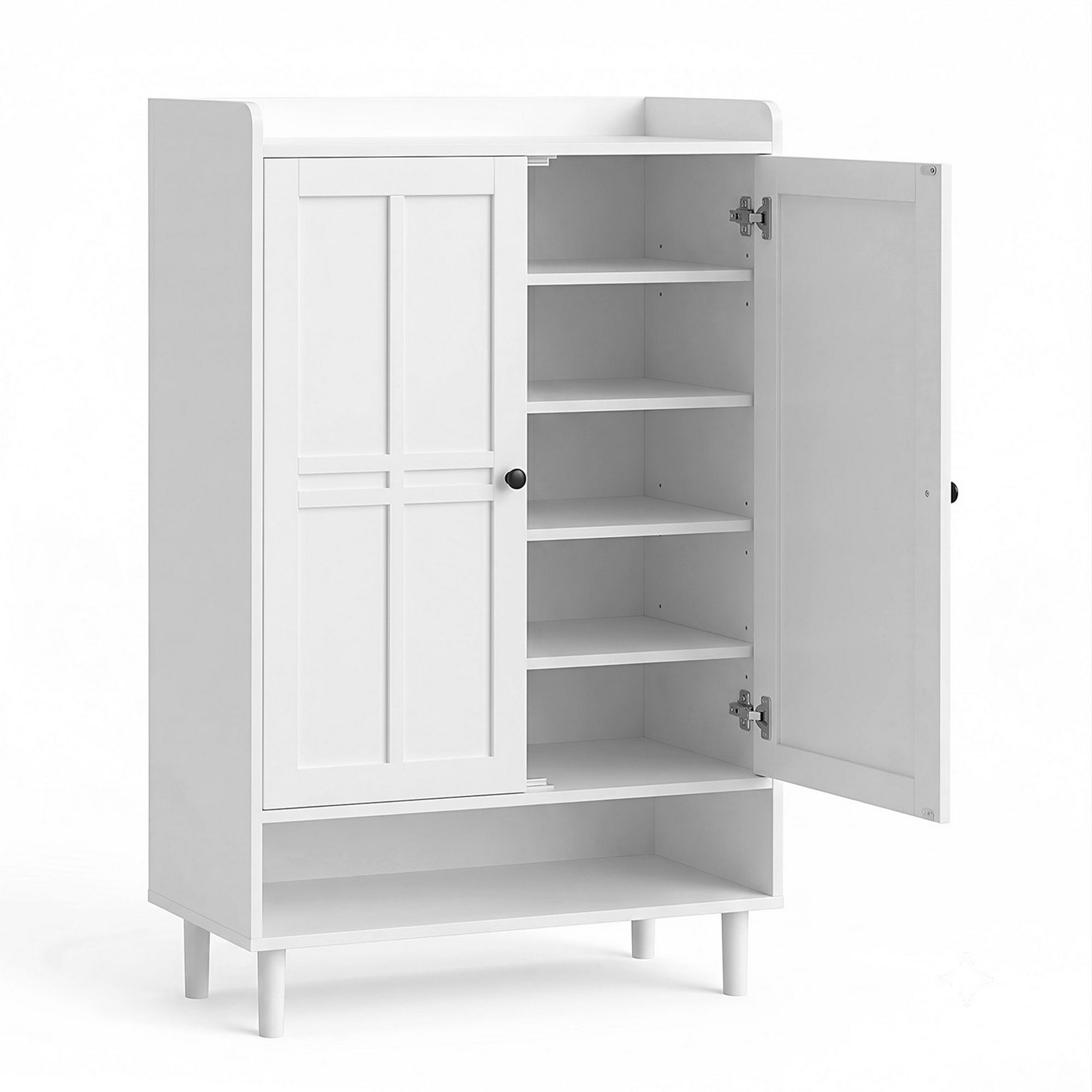 Artiss Shoe Rack Cabinet Storage Cupboard 3 Adjustable Shelves White