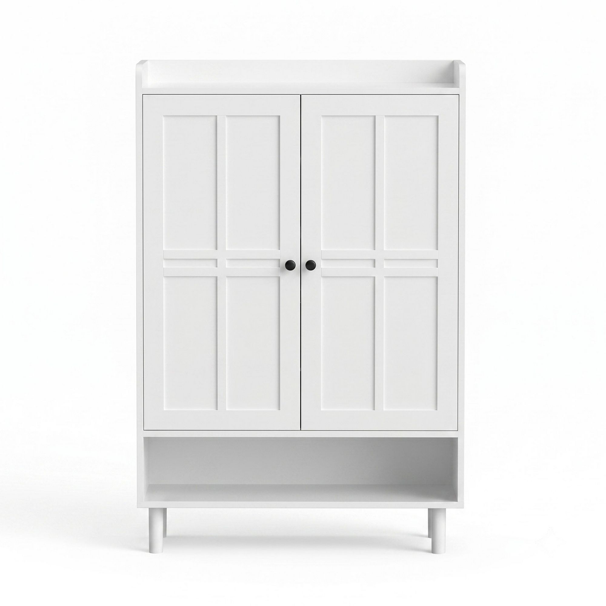 Artiss Shoe Rack Cabinet Storage Cupboard 3 Adjustable Shelves White