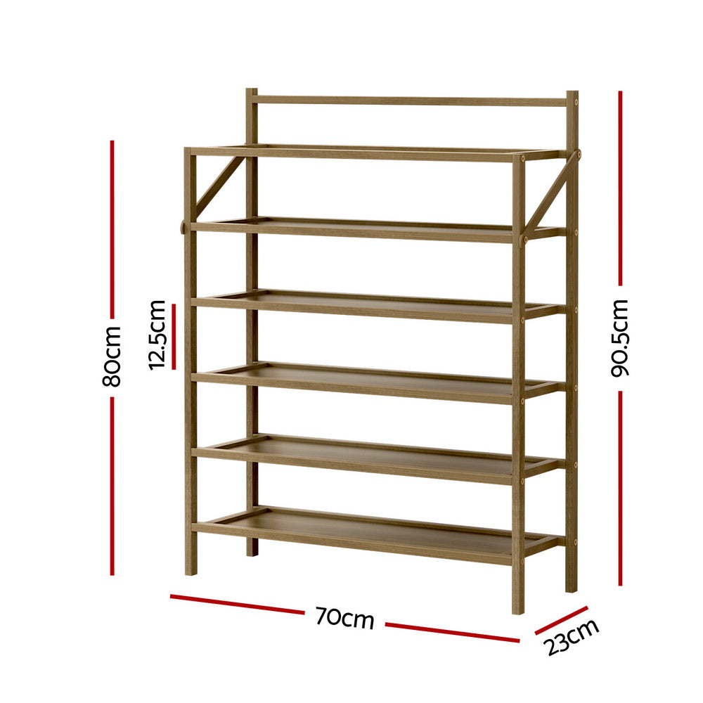 Shoe Storage: Artiss Shoe Rack 6-tier 18 Pairs Foldable