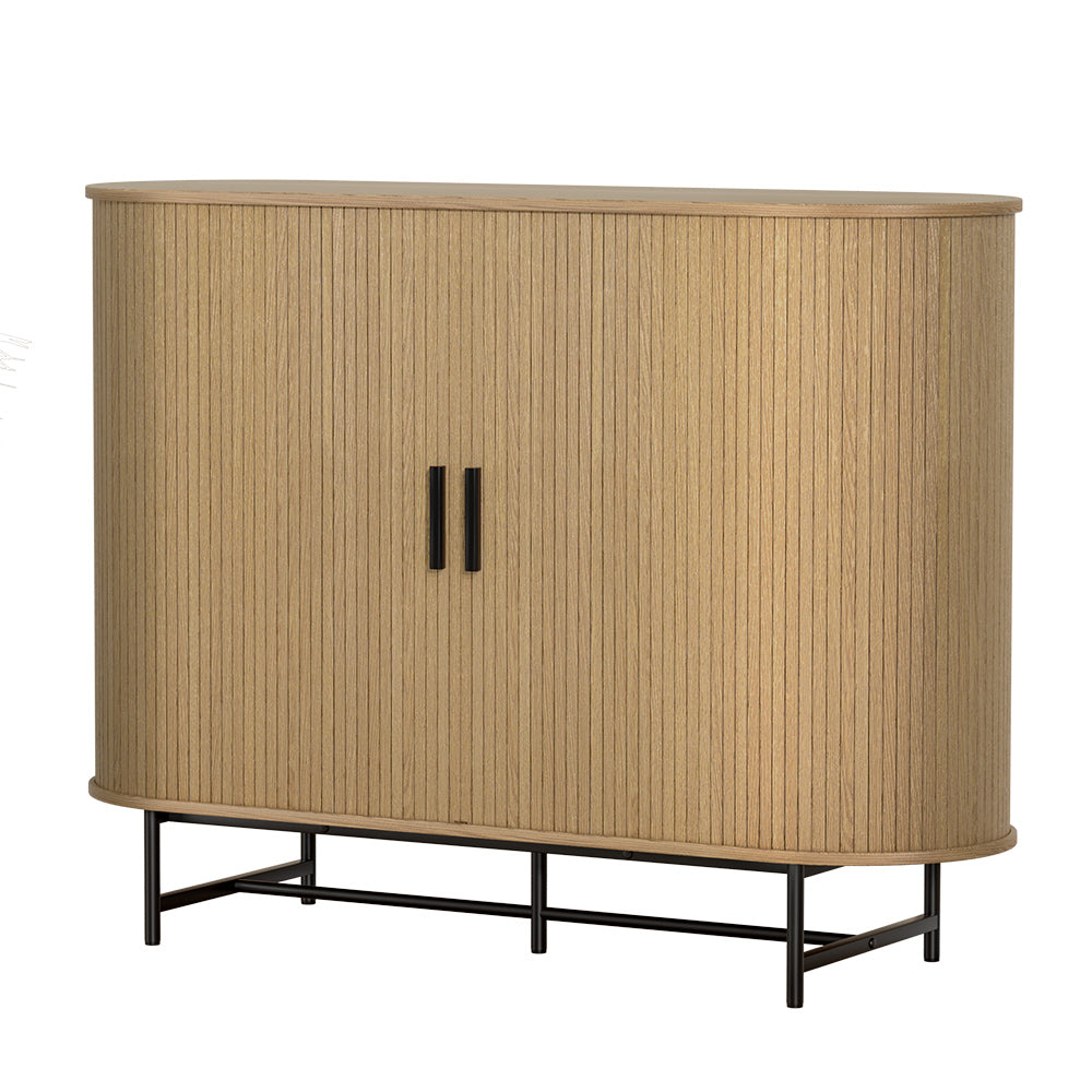 Buffets & Sideboards: Artiss Buffet Sideboard Cupboard Cabinet Sliding Doors Pantry Storage Oak PIIA