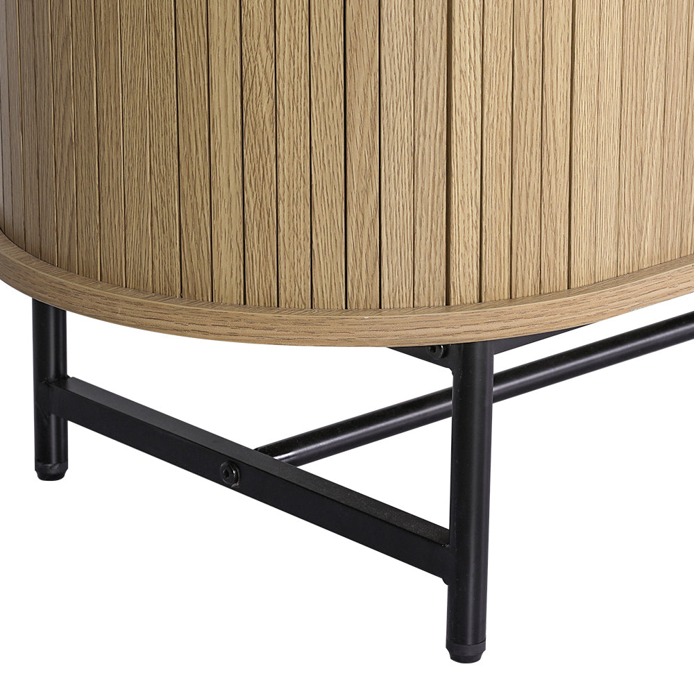 Buffets & Sideboards: Artiss Buffet Sideboard Cupboard Cabinet Sliding Doors Pantry Storage Oak PIIA
