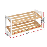 Shoe Storage: Artiss Shoe Rack 2 Tier 6 Pairs White Kara