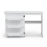 Arts & Crafts: Artiss Folding Sewing Table Sewing Machine Desk Multi-functional Rolling Work Table Craft Station