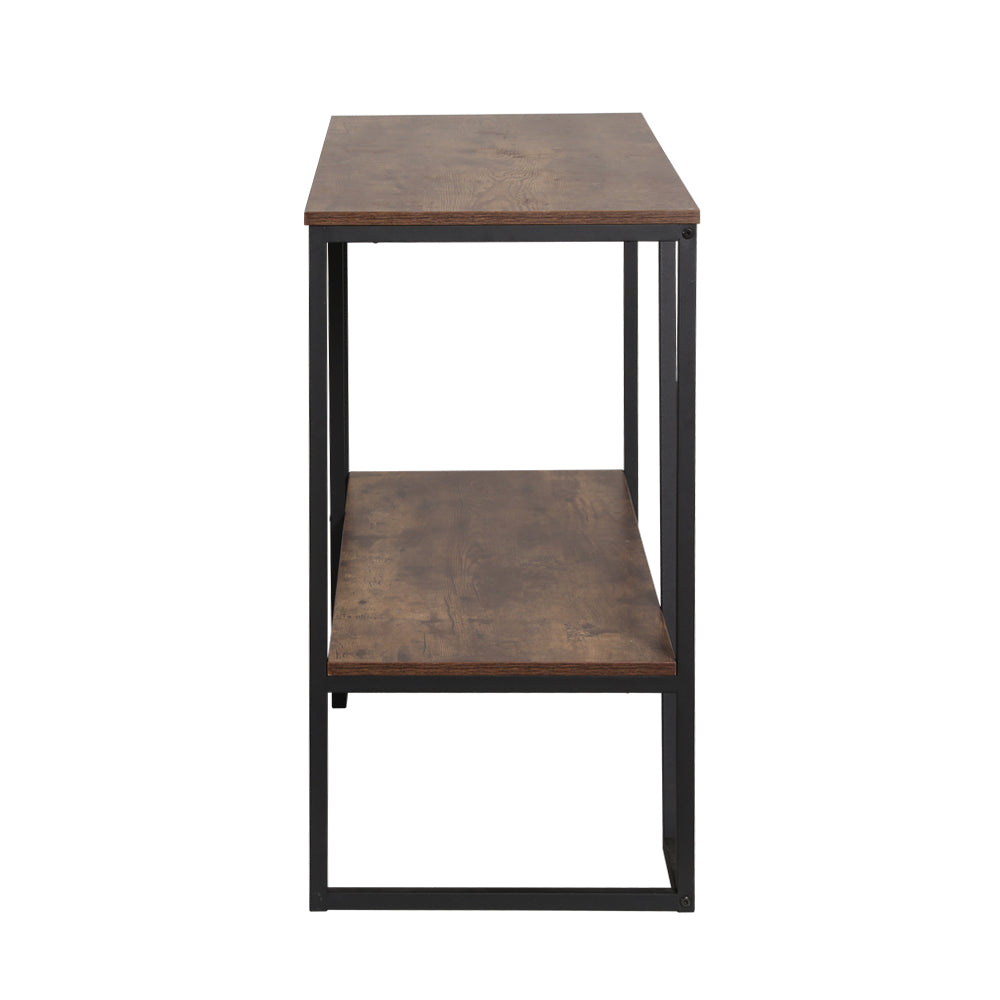 Table Tops & Bases: Artiss Console Table 106CM 2-tier Walnut Cora