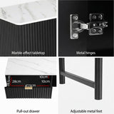 Artiss TV Unit & Coffee Table Set Storage Shelf Black