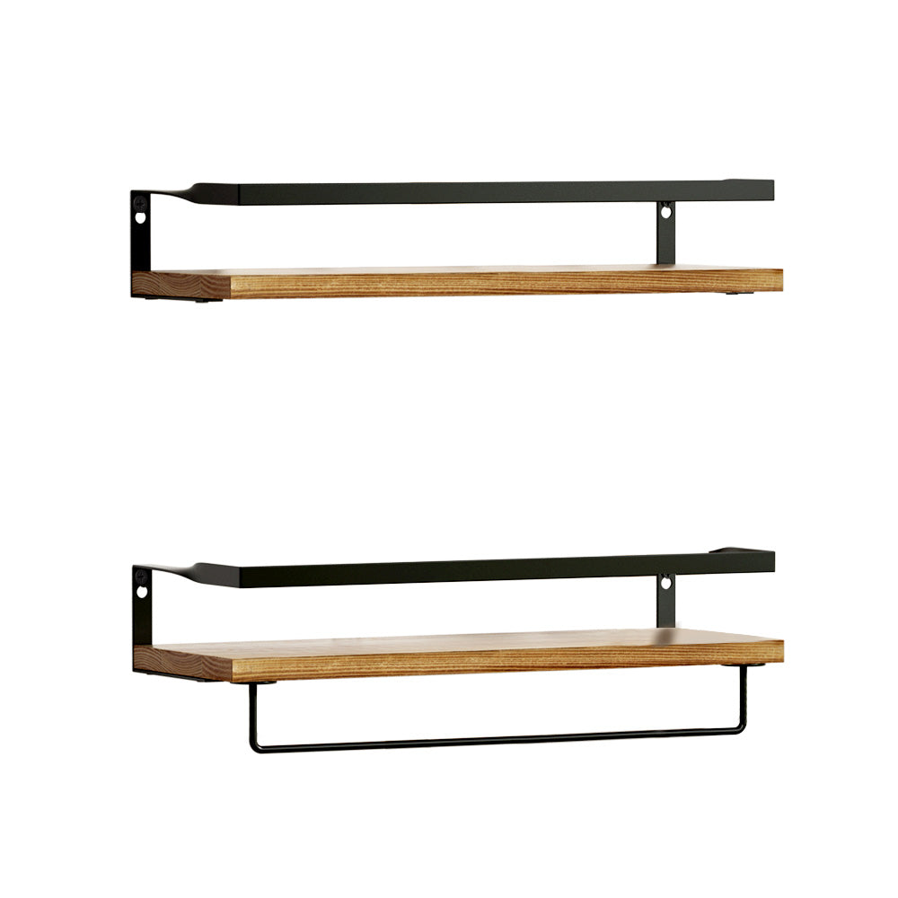 Kitchen & Bathroom DIY: Artiss Floating Wall Shelf Set of 2