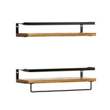 Kitchen & Bathroom DIY: Artiss Floating Wall Shelf Set of 2