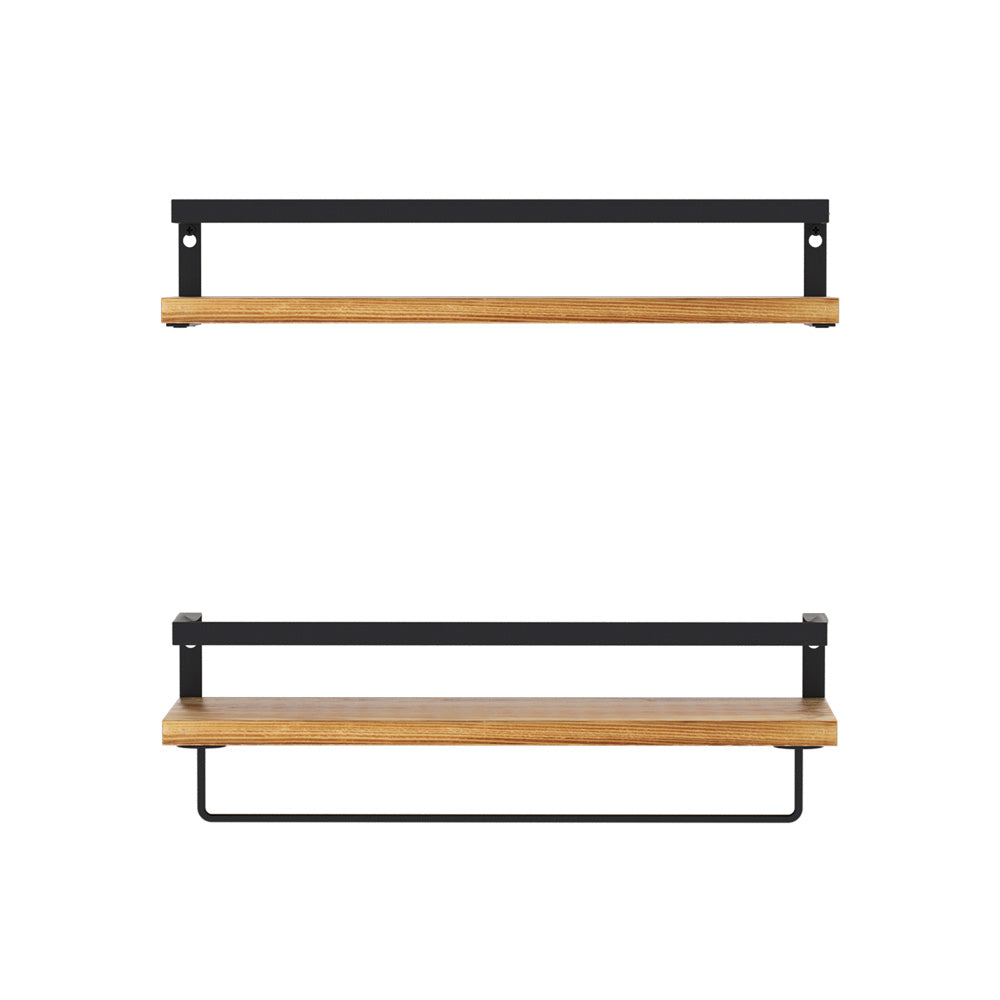 Kitchen & Bathroom DIY: Artiss Floating Wall Shelf Set of 2
