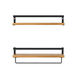Kitchen & Bathroom DIY: Artiss Floating Wall Shelf Set of 2
