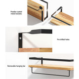 Kitchen & Bathroom DIY: Artiss Floating Wall Shelf Set of 2