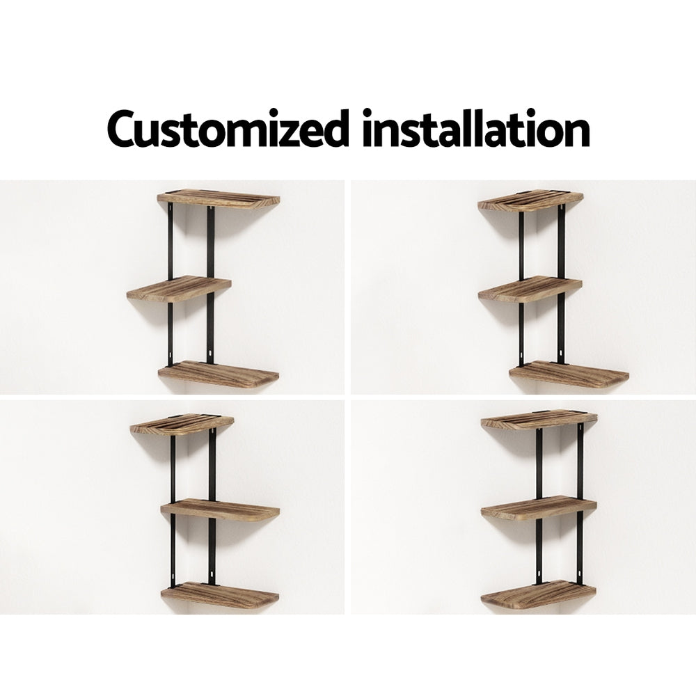 Kitchen & Bathroom DIY: Artiss Floating Wall Shelf 3-Tier