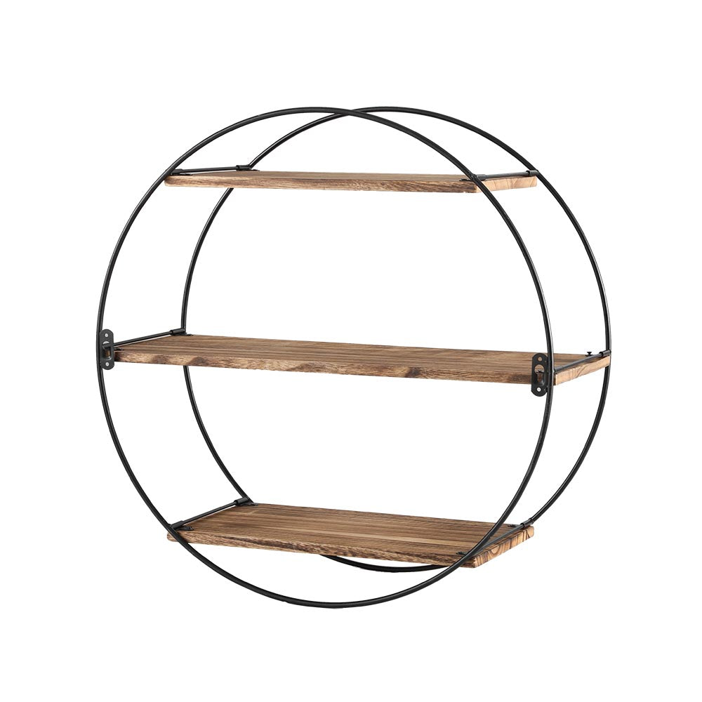 Kitchen & Bathroom DIY: Artiss Floating Wall Shelf Round 3-Tier