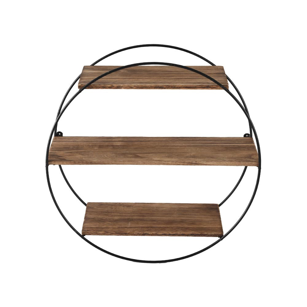 Kitchen & Bathroom DIY: Artiss Floating Wall Shelf Round 3-Tier