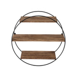 Kitchen & Bathroom DIY: Artiss Floating Wall Shelf Round 3-Tier