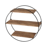 Kitchen & Bathroom DIY: Artiss Floating Wall Shelf Round 3-Tier