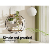 Kitchen & Bathroom DIY: Artiss Floating Wall Shelf Round 3-Tier