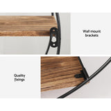 Kitchen & Bathroom DIY: Artiss Floating Wall Shelf Round 3-Tier