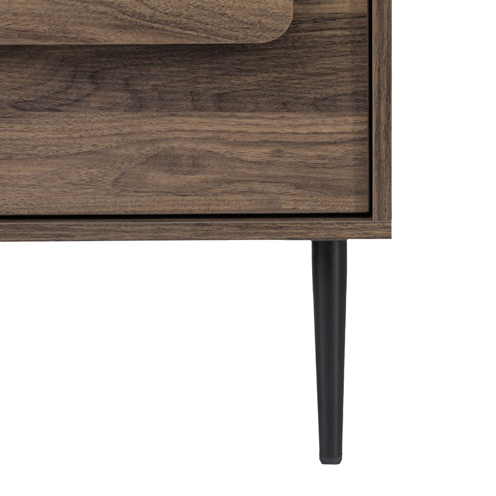 Bedside Tables: Artiss Bedside Table Nightstand 2 Drawers - Walnut