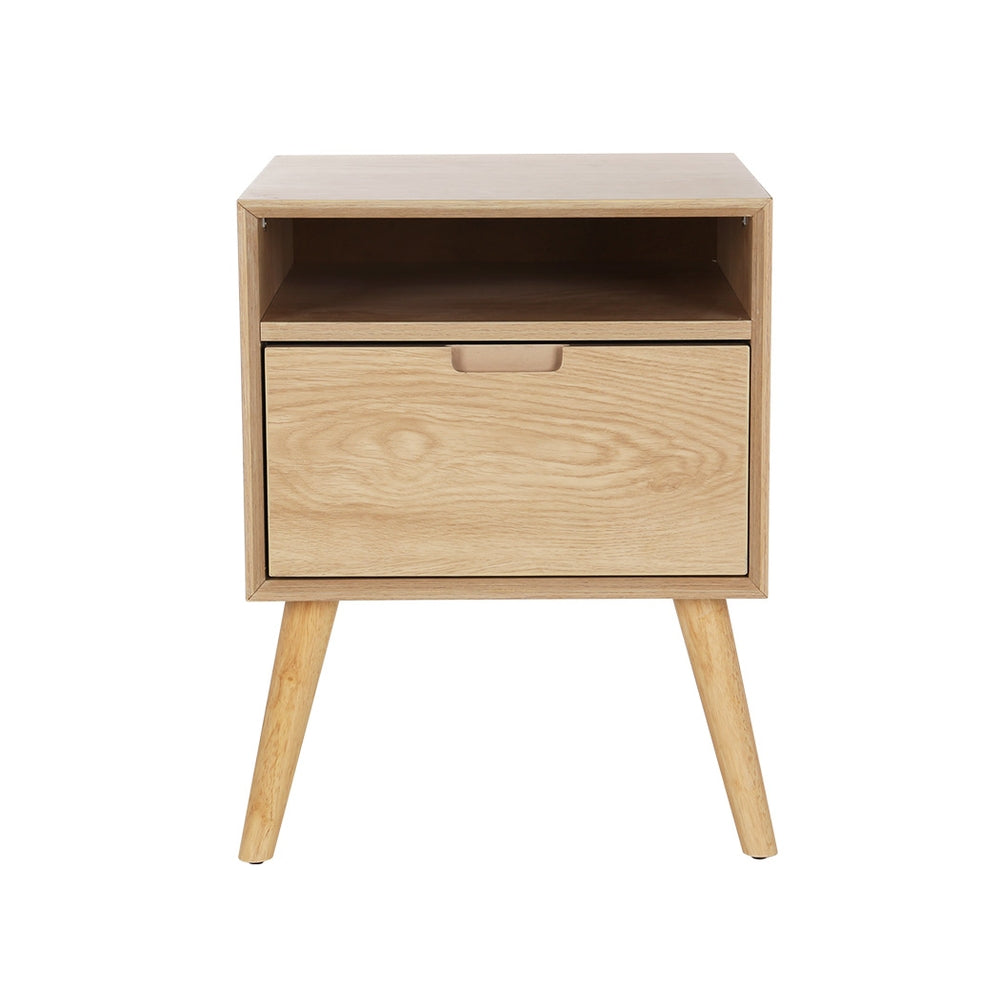 Bedside Tables: Artiss Bedside Table Drawers Side Table Shelf Storage Cabinet Nightstand GORR