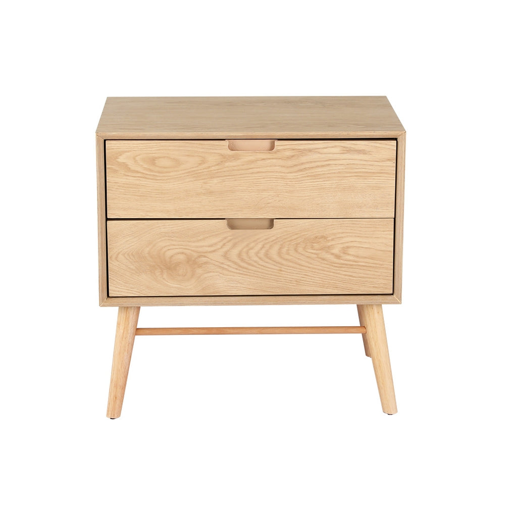 Bedside Tables: Artiss Bedside Table Drawers Side End Table Storage Cabinet Nightstand Oak GINO