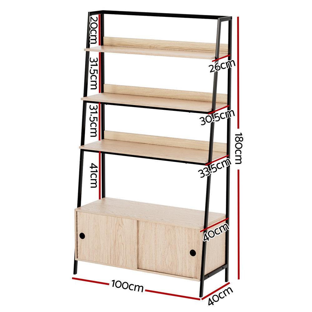 Bookcases & Shelves: Artiss Bookshelf 5 Tier Cube Cabinet MIRA Oak