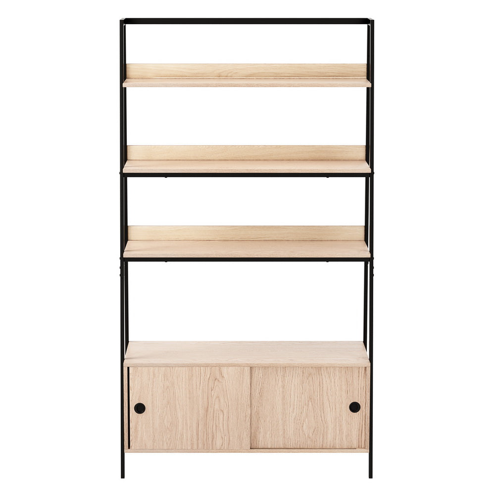 Bookcases & Shelves: Artiss Bookshelf 5 Tier Cube Cabinet MIRA Oak