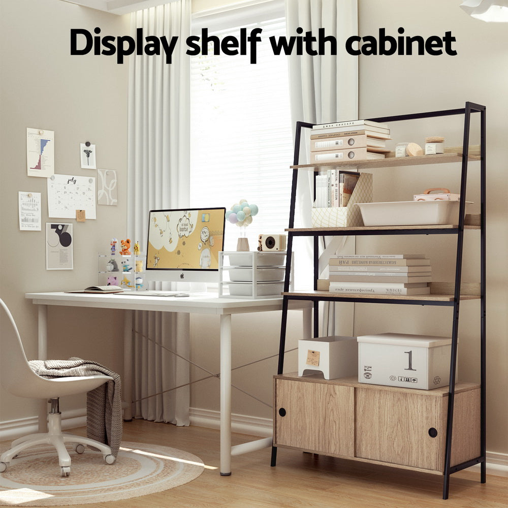 Bookcases & Shelves: Artiss Bookshelf 5 Tier Cube Cabinet MIRA Oak