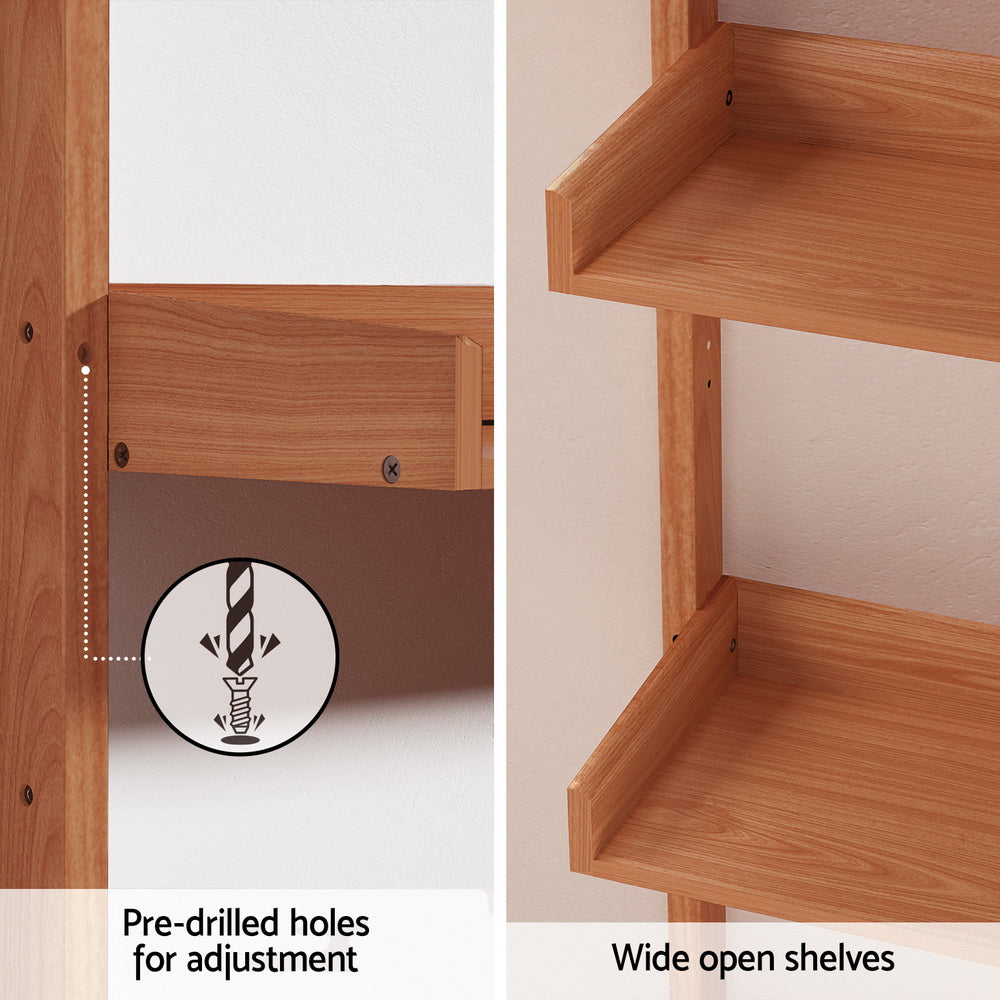 Bookcases & Shelves: Artiss Bookshelf Floating Shelf  CAPIZ Oak