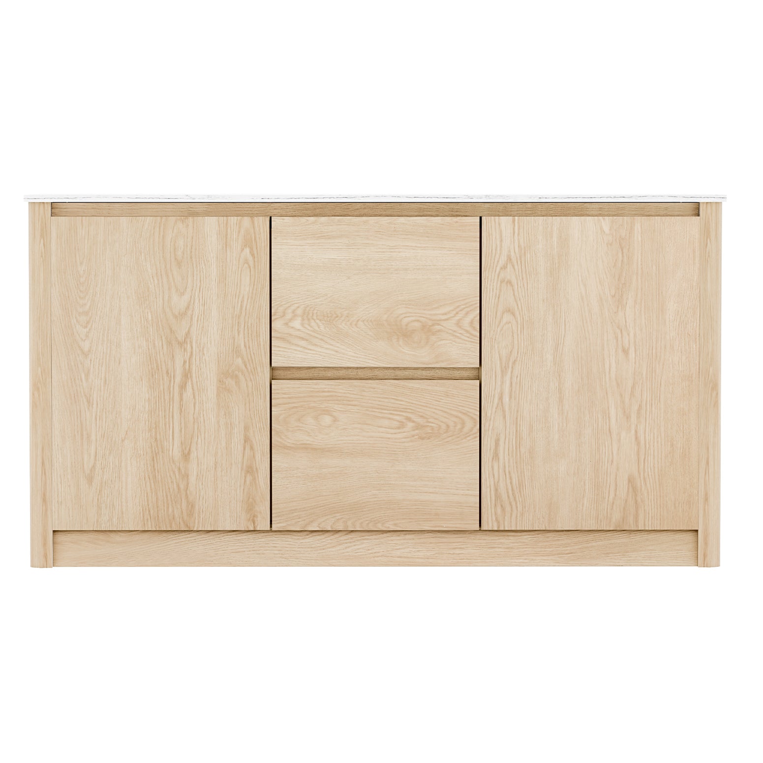 Buffets & Sideboards: Artiss Buffet Sideboard Marble Style Tabletop - Pine