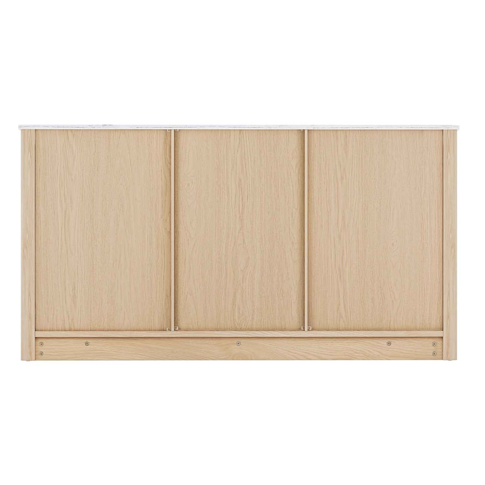 Buffets & Sideboards: Artiss Buffet Sideboard Marble Style Tabletop - Pine