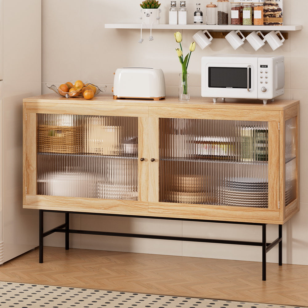 Buffets & Sideboards: Artiss Buffet Sideboard Double Doors - Oak