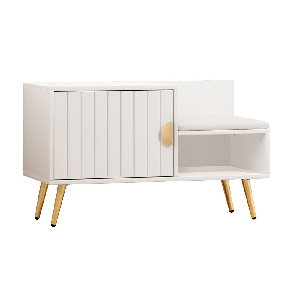 Shoe Storage: Artiss Shoe Rack Cabinet Bench 6 Pairs White